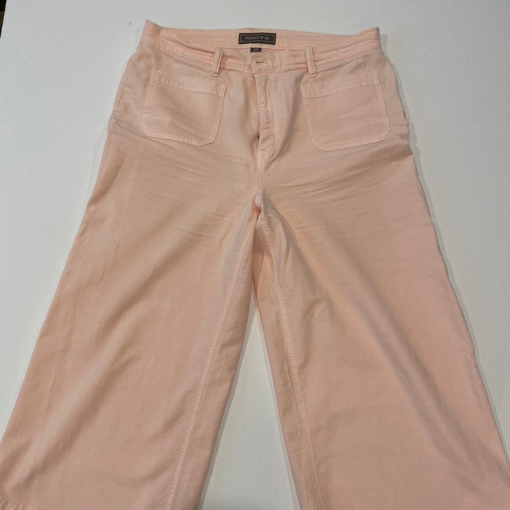 Light pink Point Sur cropped wide leg pants Sz 33